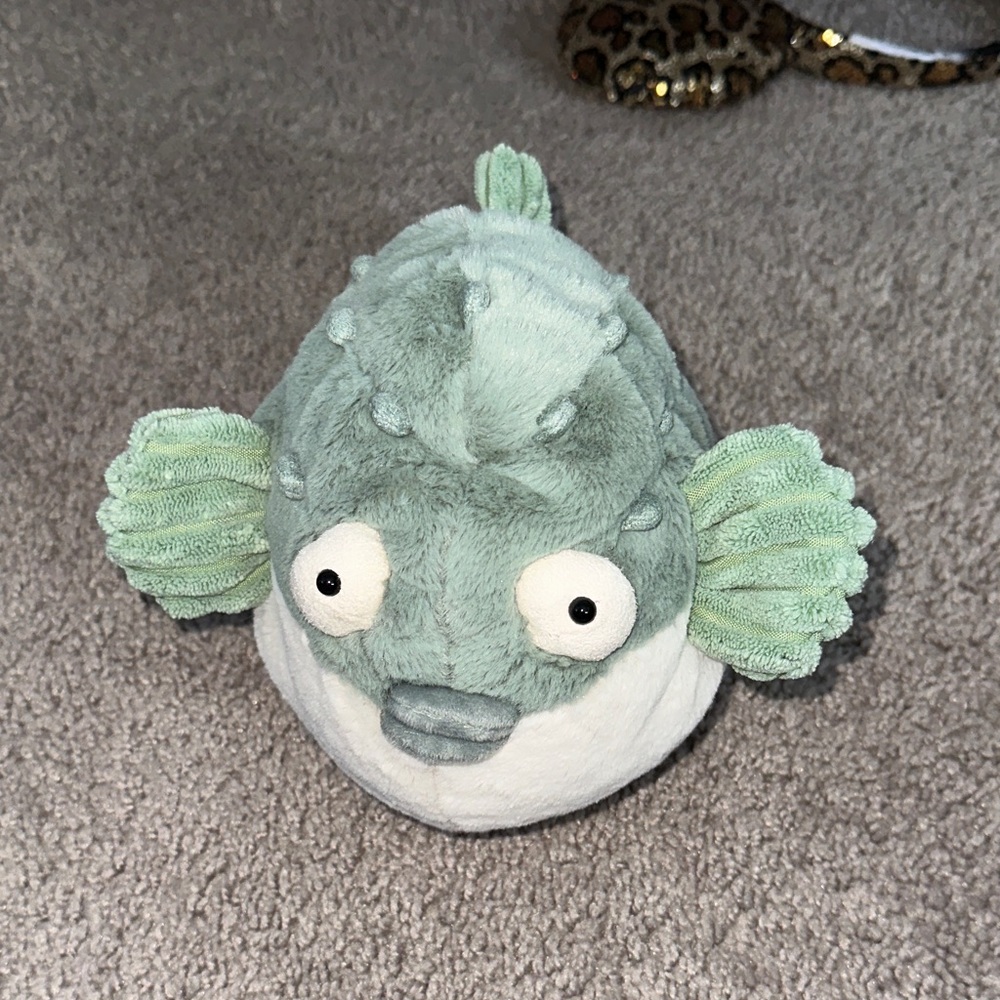 JELLYCAT Pacey Pufferfish - Stuffed Animal NEW W TAGS